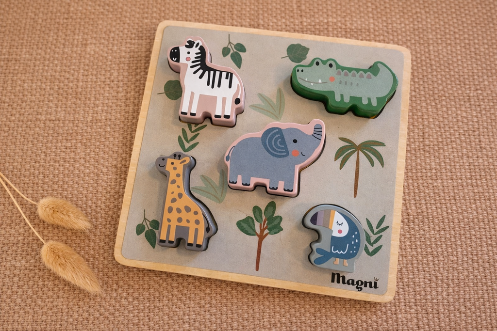 Puzzle encastrable en bois - Savane