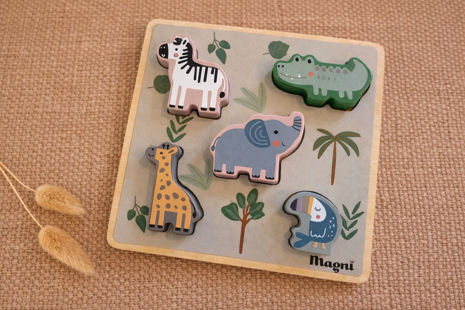 Puzzle encastrable en bois - Savane