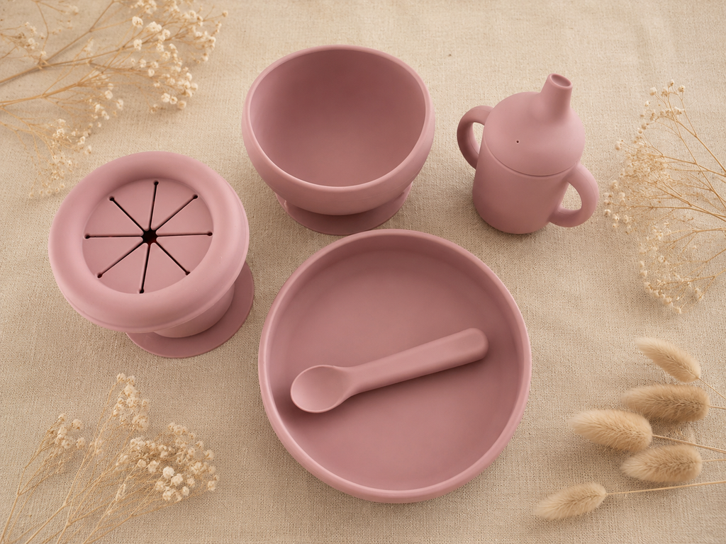 Gobelet à collation pliable en silicone - Mauve