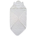 Serviette à capuche avec oreilles de lapin - Blanc