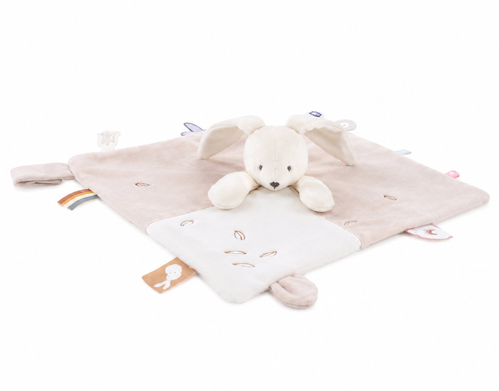 Doudou plat - Noukie's Neige le lapin
