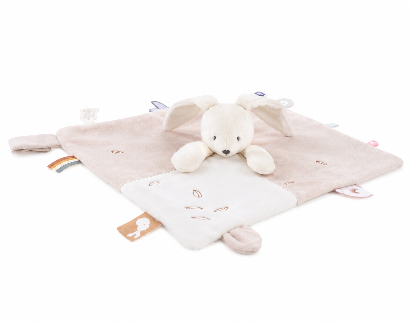 Doudou plat - Noukie's Neige le lapin