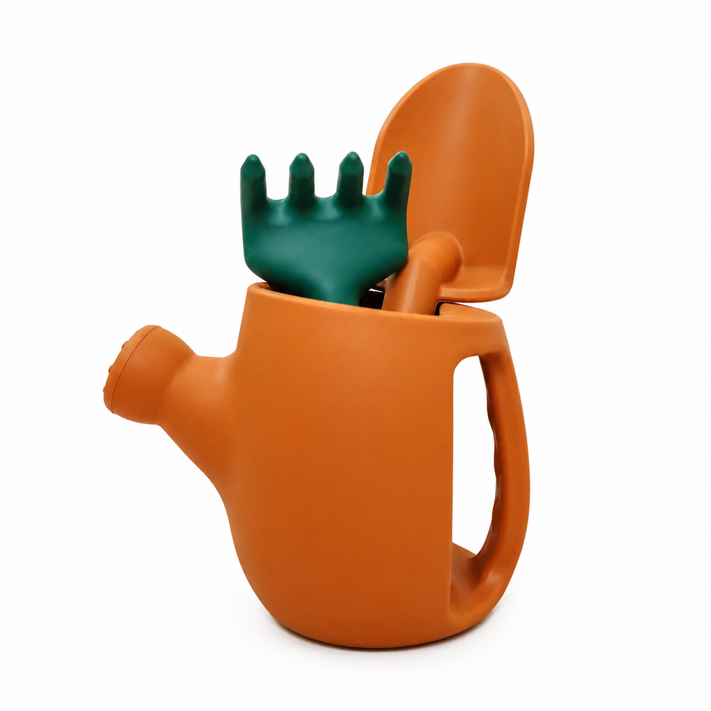 Petit set de jardinage en silicone - Terracotta