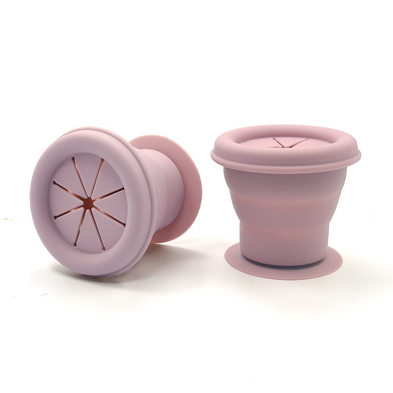 Gobelet à collation pliable en silicone - Mauve