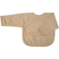 Bavoir à manches imperméable en coton bio – Sable