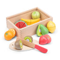 Set de fruits à découper en bois – Jeu d'imitation cuisine enfant