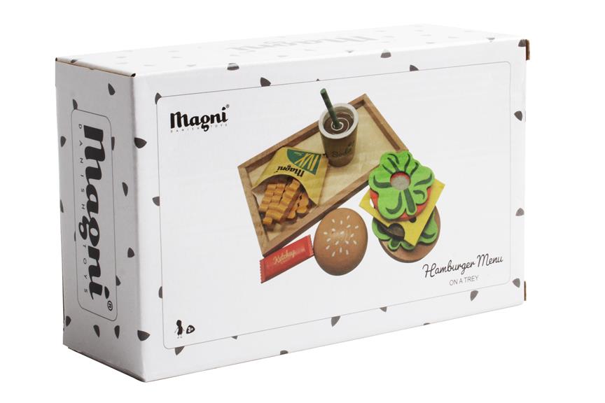Jeu d'imitation en bois - Menu Humburger
