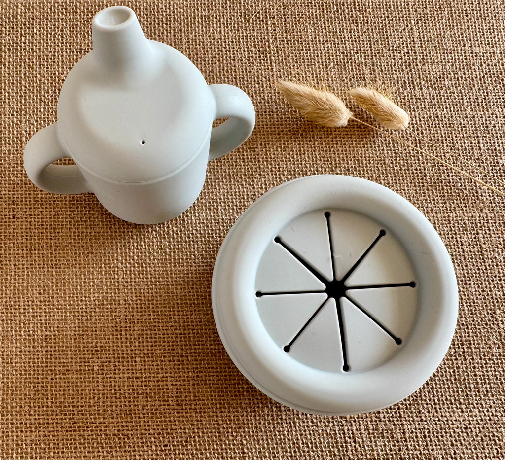 Gobelet à collation pliable en silicone - Gris
