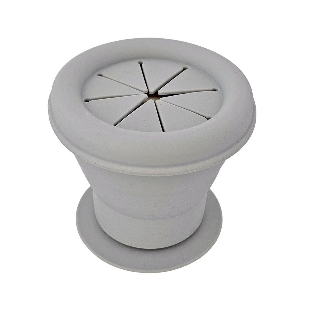 Gobelet à collation pliable en silicone - Gris