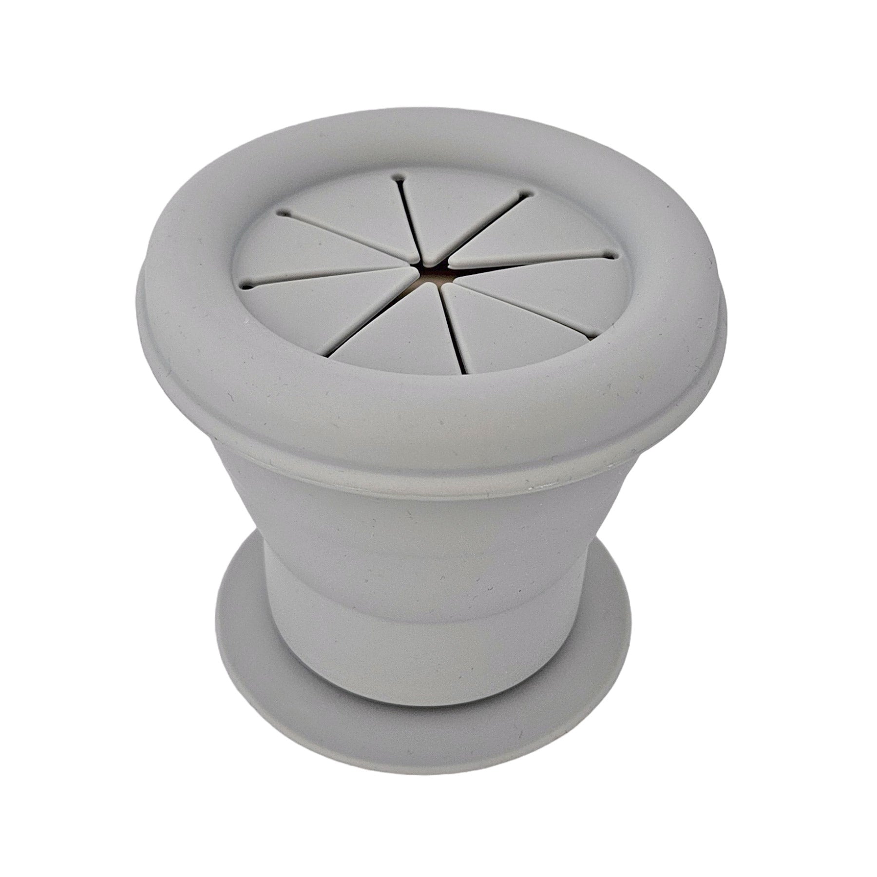 Gobelet à collation pliable en silicone - Gris