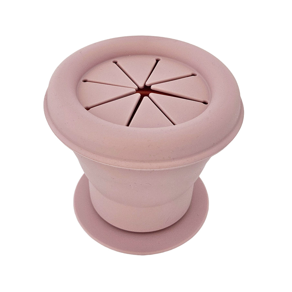 Gobelet à collation pliable en silicone - Mauve