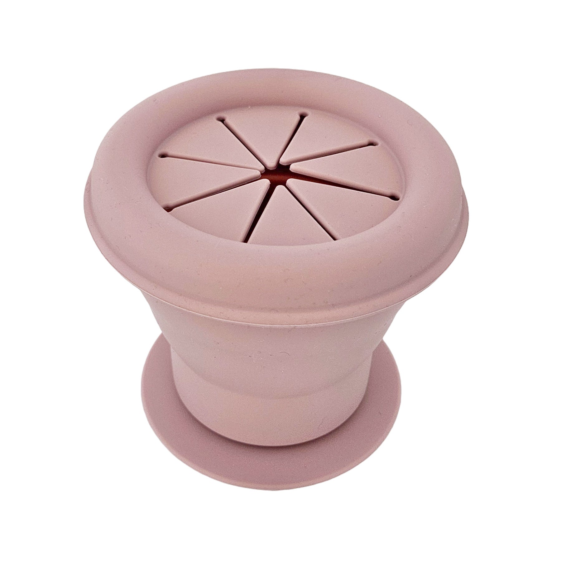 Gobelet à collation pliable en silicone - Mauve