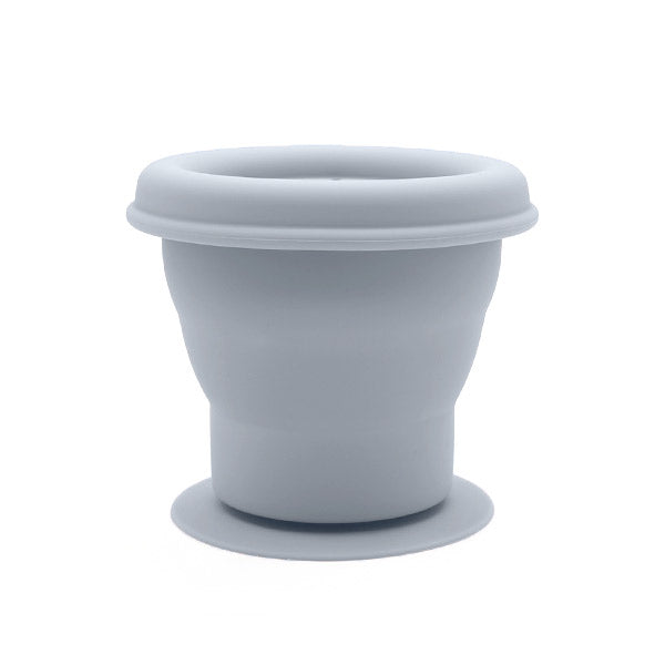 Gobelet à collation pliable en silicone - Gris