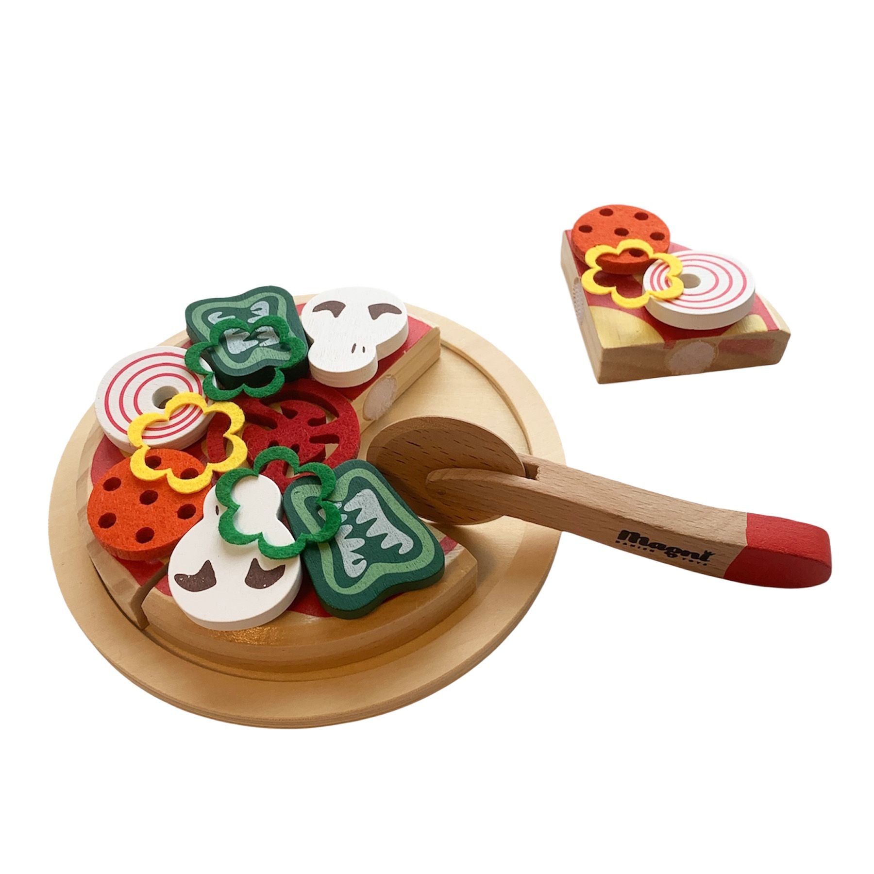 Jeu d'imitation en bois - Pizza & boite