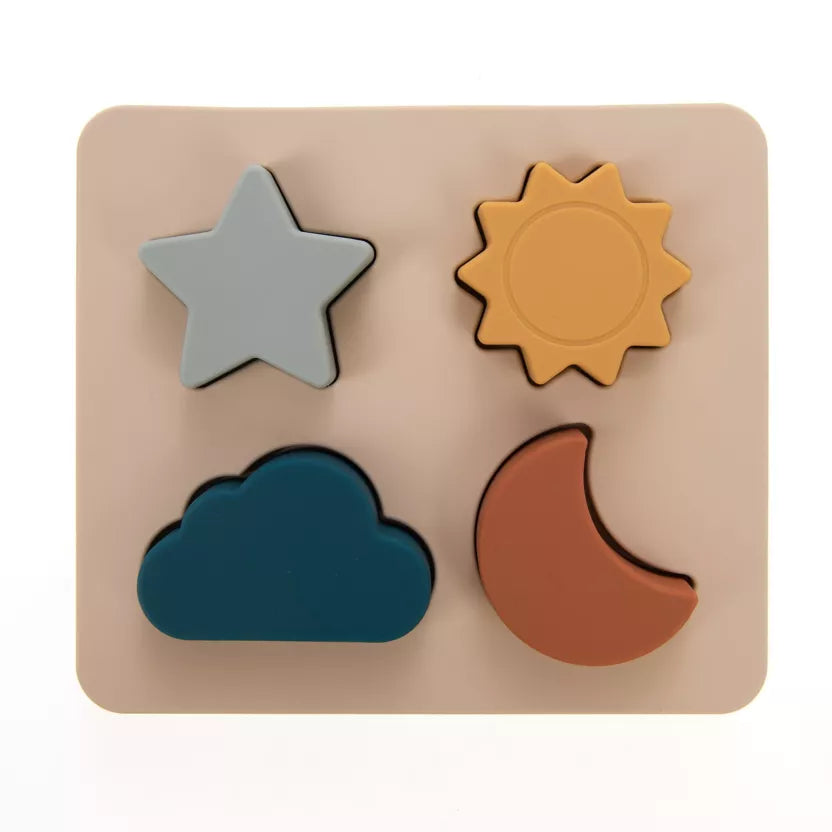 Puzzle sensoriel en silicone - Formes célestes