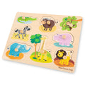 Puzzle à boutons en bois Safari – Animaux de la savane