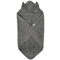 Serviette à capuche avec oreilles de lapin - Gris