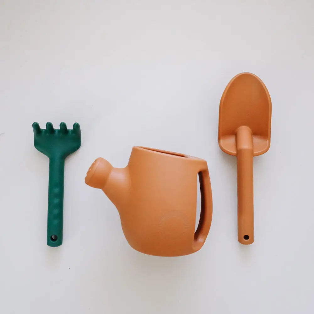 Petit set de jardinage en silicone - Terracotta
