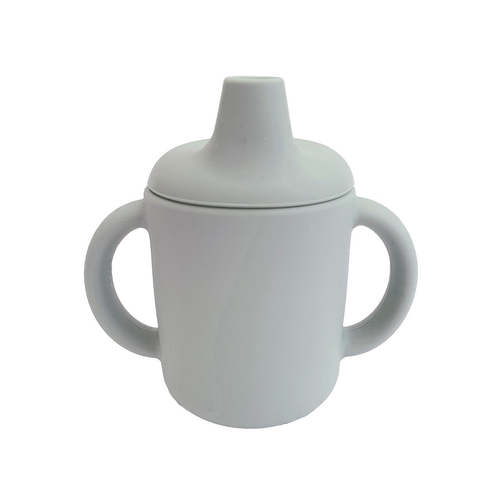 Tasse d'apprentissage à bec en silicone – Gris